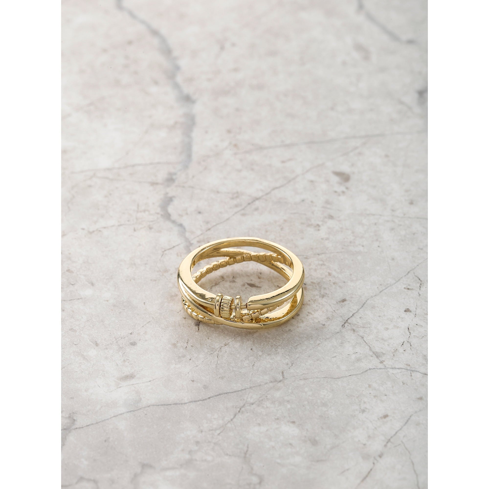 Believe by Brilliance 14KT Gold Flash Plated Ring, Fidget Spin Feature, 1 Piece