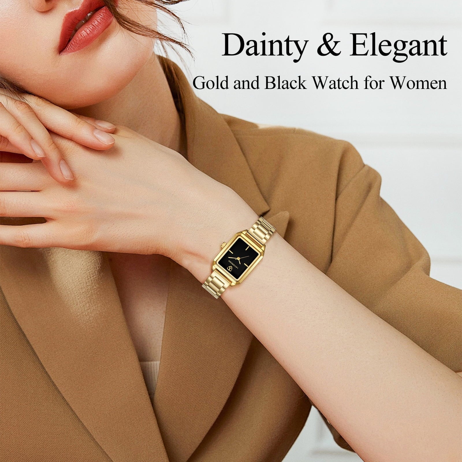 Watches for Women Luxury Ladies Quartz Wrist Watches Stainless Steel Bracelet,Waterproof Square Ladies Watches Mother's Day Gifts for Women