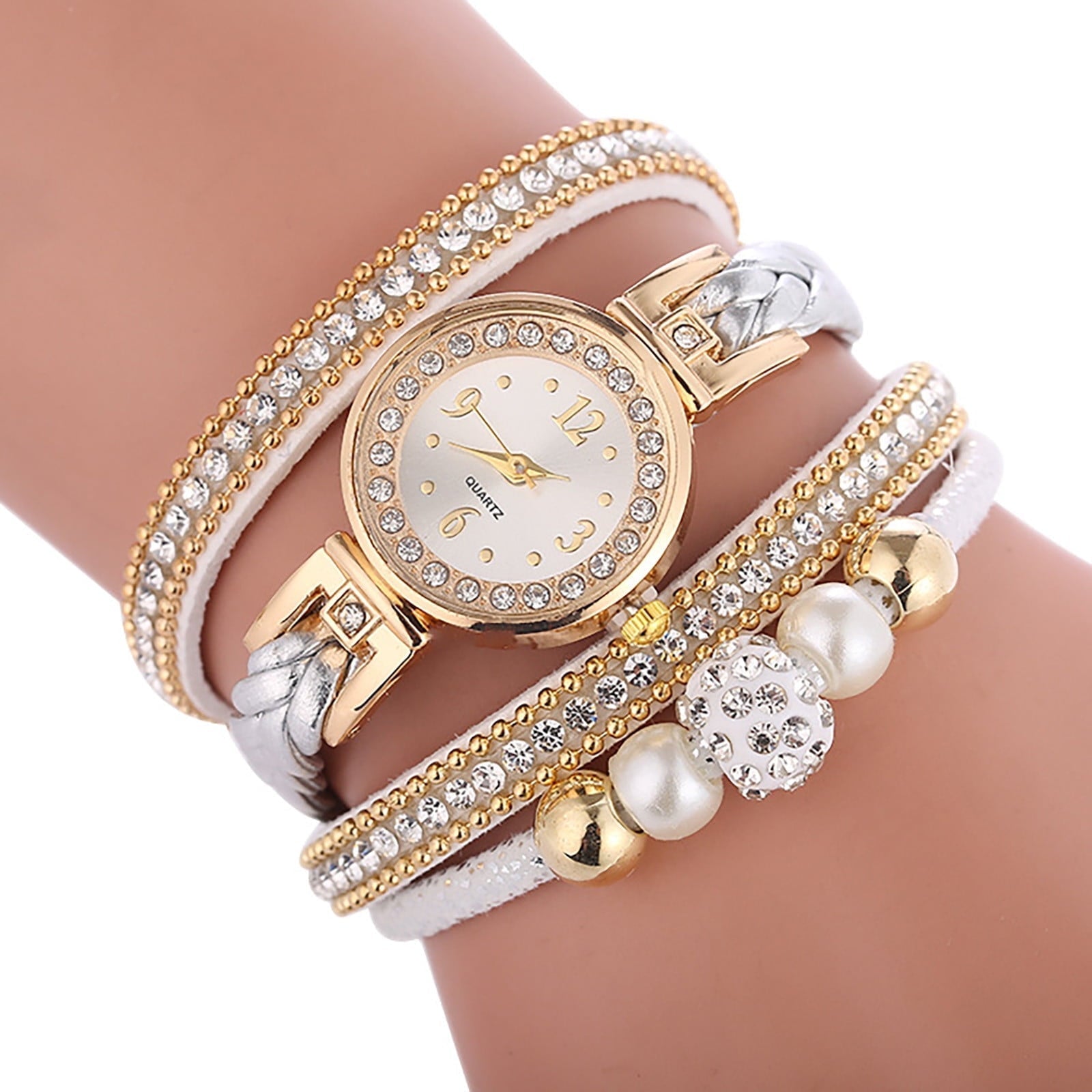 TIHLMK Watch for Women Watches Fashion Vintage Weave Wrap Quartz Wrist Watch Bracelet for Ladies