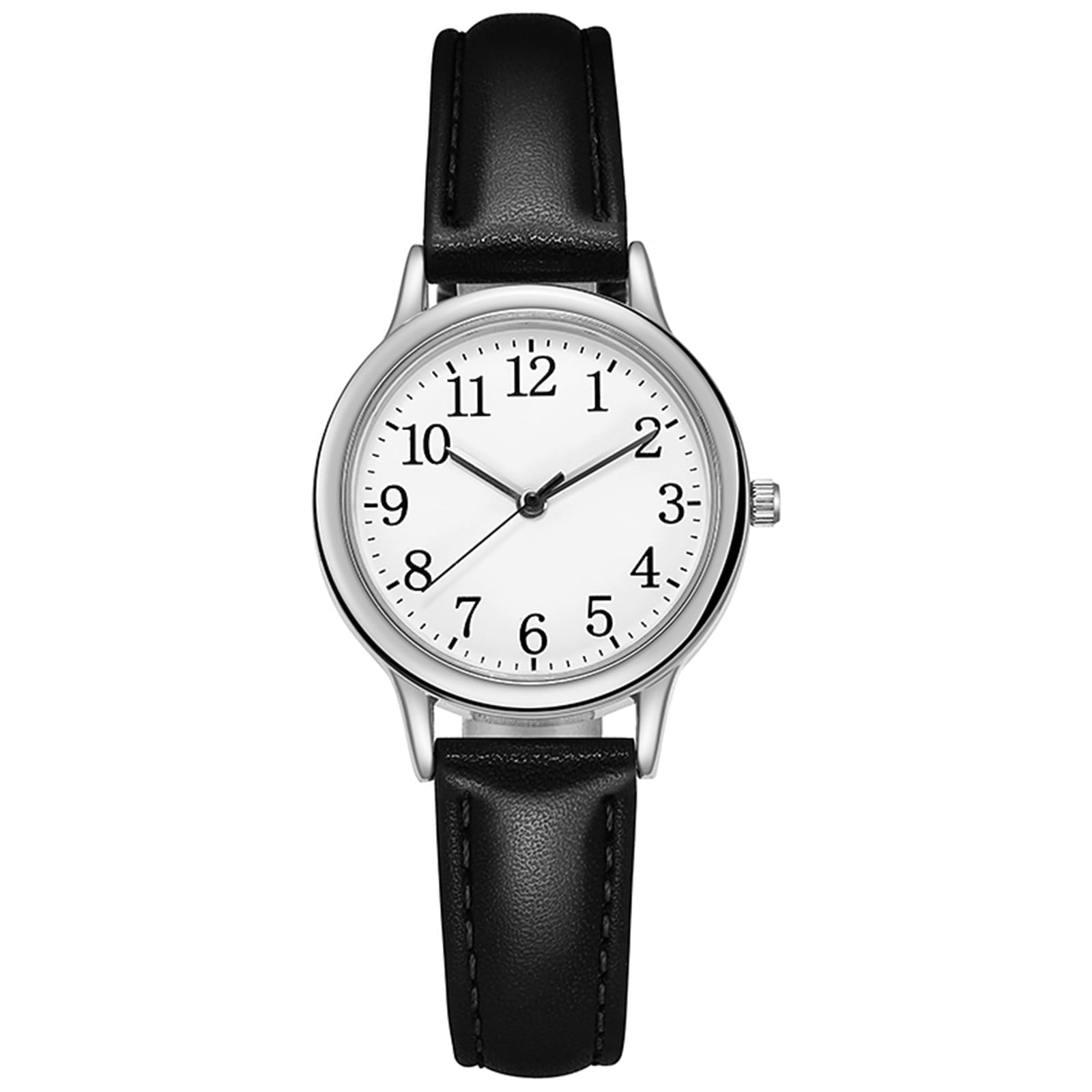 Leather Watch Minimalist Gift Women's Sleek Quartz Dial Fashion With Strap Watch Women's Watch Women's Wrist Watches Leather Watch Band Women Mens Watch Face Watched for Women Slip on Watches for