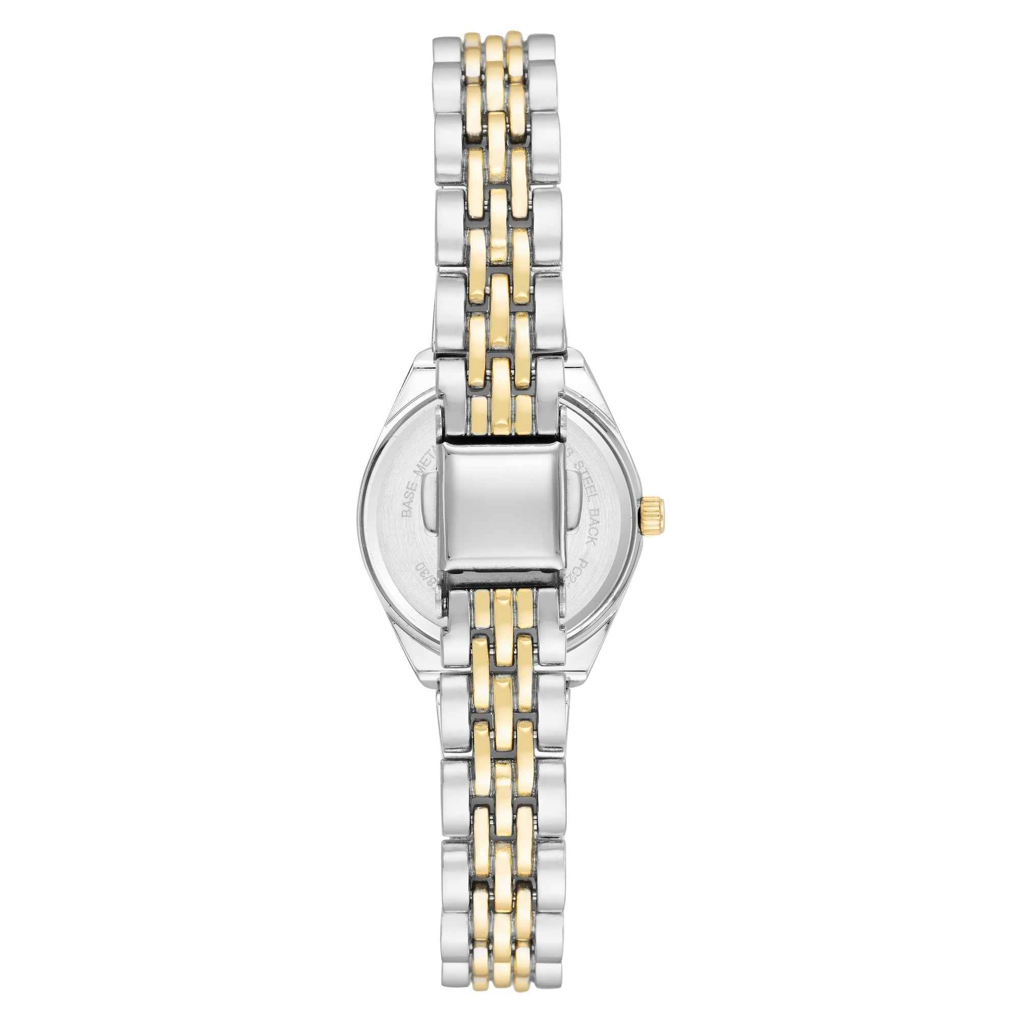 Time and Tru Reloj de Mujer con Pulsera de Metal Bicolor