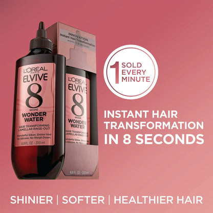 L'Oreal Paris Elvive Wonder Water Hair Transforming Lamellar Rinse Out Scalp Care, 6.8 fl oz